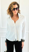 Wild Whisper Button Down Top-130 Long Sleeve Tops-Must Have-Coastal Bloom Boutique, find the trendiest versions of the popular styles and looks Located in Indialantic, FL
