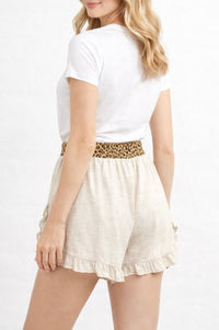 Wild Whisper Ruffle Hem Shorts