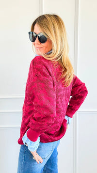 Wild Whispers Relaxed Sweater-140 Sweaters-ROUSSEAU-Coastal Bloom Boutique, find the trendiest versions of the popular styles and looks Located in Indialantic, FL