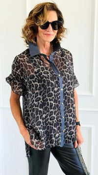 Wild Whispers Top-110 Short Sleeve Tops-sew in love-Coastal Bloom Boutique, find the trendiest versions of the popular styles and looks Located in Indialantic, FL