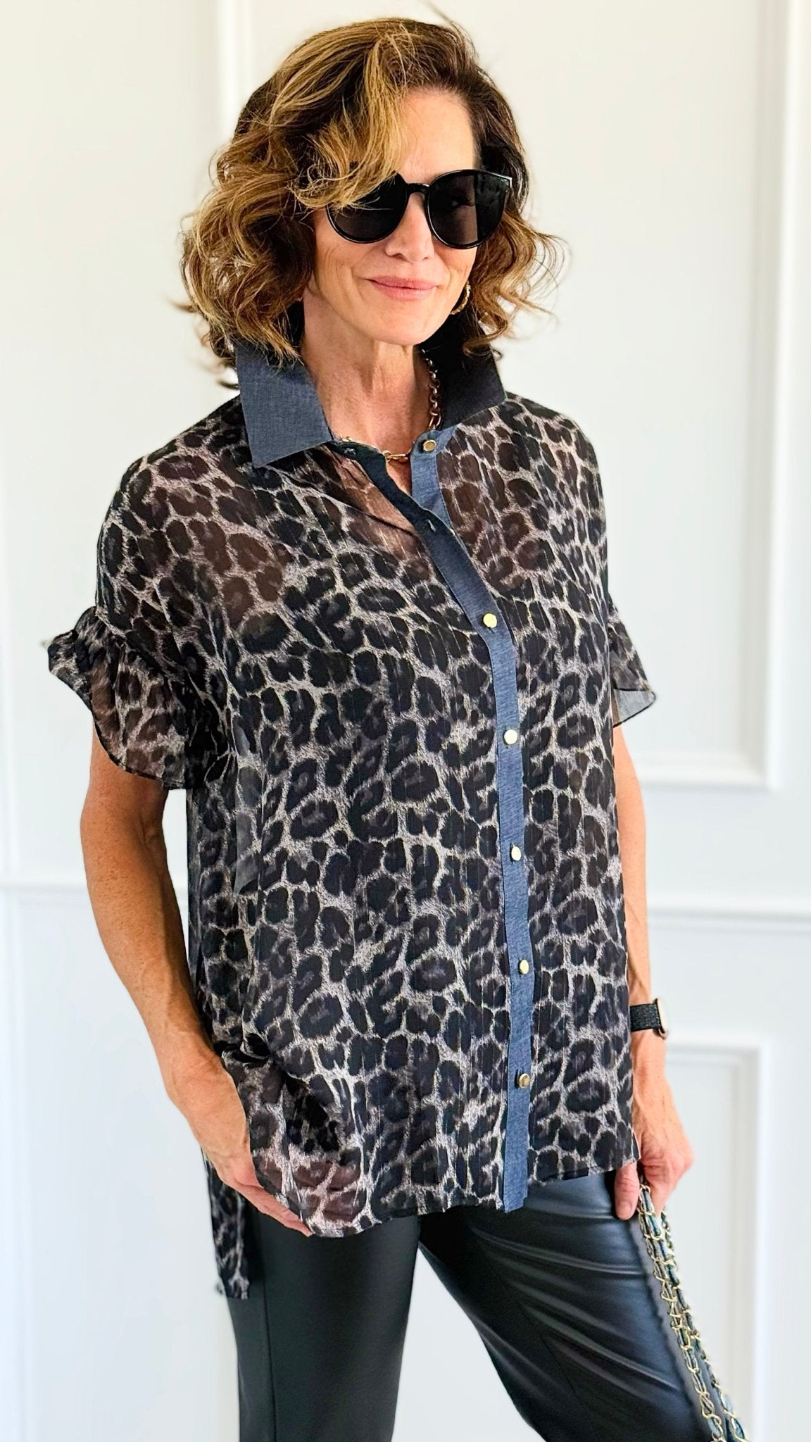 Wild Whispers Top-110 Short Sleeve Tops-sew in love-Coastal Bloom Boutique, find the trendiest versions of the popular styles and looks Located in Indialantic, FL