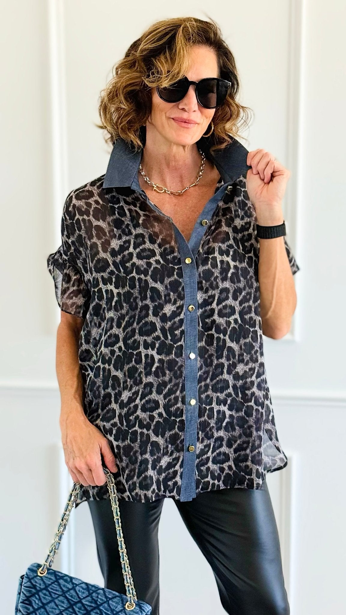 Wild Whispers Top-110 Short Sleeve Tops-sew in love-Coastal Bloom Boutique, find the trendiest versions of the popular styles and looks Located in Indialantic, FL