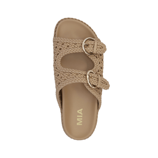 Woven Double Buckle Sandals