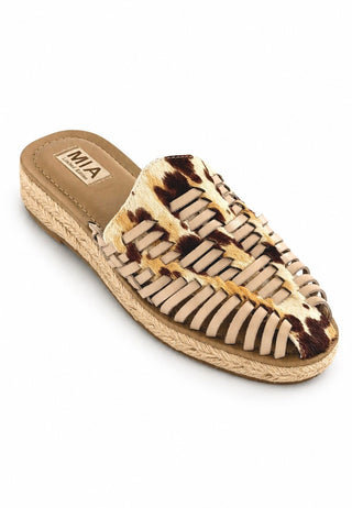 Woven Platform Slide Sandals - Off White