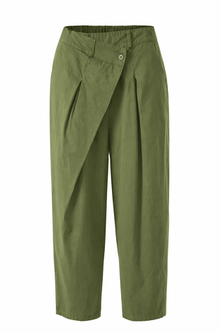 Wrapped In Style Italian Pant- Olive