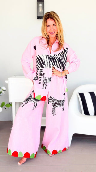 Zebra Party Italian Pant