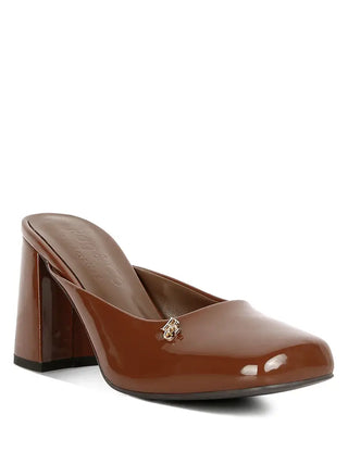 Block Heeled Mules - Tan-250 Shoes-RagCompany-Coastal Bloom Boutique, find the trendiest versions of the popular styles and looks Located in Indialantic, FL