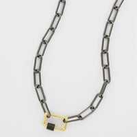 Kim Link Necklace - Hematite-230 Jewelry-OMGBlings-Coastal Bloom Boutique, find the trendiest versions of the popular styles and looks Located in Indialantic, FL