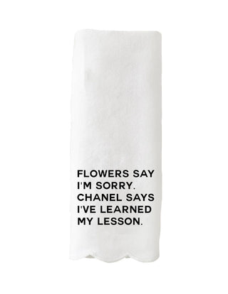 Learned My Lesson Guest Towel-270 Home/Gift-Toss Designs-Coastal Bloom Boutique, find the trendiest versions of the popular styles and looks Located in Indialantic, FL