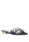 Gem Embellished Flats - Blue-250 Shoes-RagCompany-Coastal Bloom Boutique, find the trendiest versions of the popular styles and looks Located in Indialantic, FL
