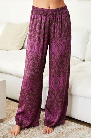 Bulgaria Wide Leg Soft Satin Pants - Magenta-170 Bottoms-Venti6 Outlet-Coastal Bloom Boutique, find the trendiest versions of the popular styles and looks Located in Indialantic, FL
