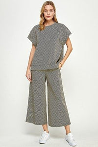 Taylor II Lounge Wear Top-110 Short Sleeve Tops-See and Be Seen-Coastal Bloom Boutique, find the trendiest versions of the popular styles and looks Located in Indialantic, FL