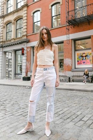 Boyfriend Denim High Rise Jeans-190 Denim-Flying Monkey-Coastal Bloom Boutique, find the trendiest versions of the popular styles and looks Located in Indialantic, FL