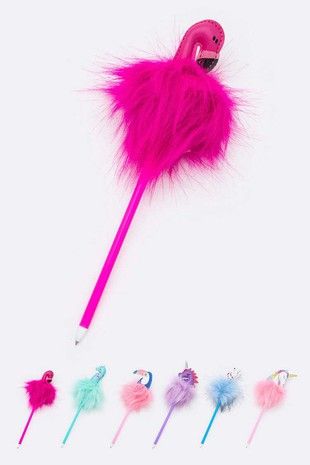 PomPom Pen-260 Other Accessories-LA JEWELRY PLAZA-Coastal Bloom Boutique, find the trendiest versions of the popular styles and looks Located in Indialantic, FL