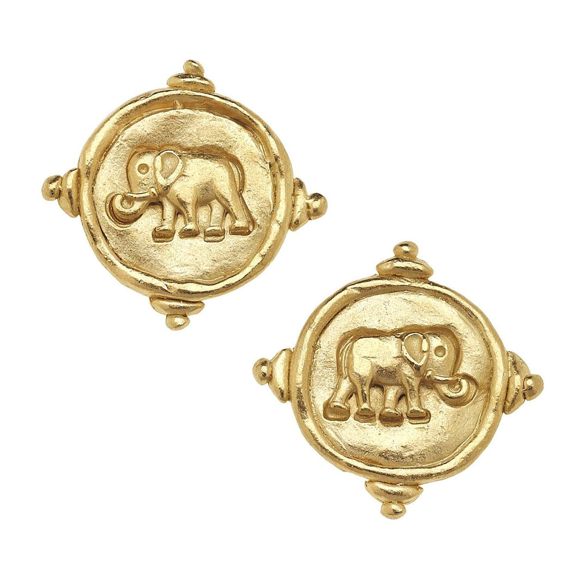 Gold Jungle Clip Earrings - Susan Shaw-230 Jewelry-SUSAN SHAW-Coastal Bloom Boutique, find the trendiest versions of the popular styles and looks Located in Indialantic, FL