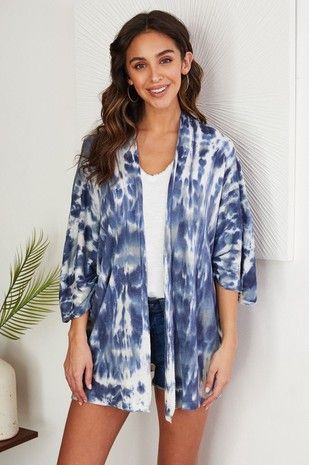 Tie Dye Spiral Italian Cardigan-150 Cardigans/Layers-Venti6 Outlet-Coastal Bloom Boutique, find the trendiest versions of the popular styles and looks Located in Indialantic, FL