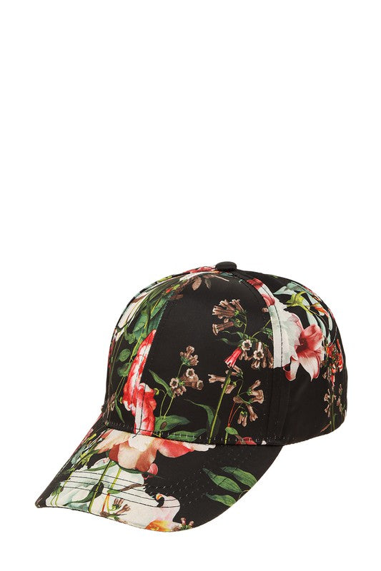Lilies Sating Cap Hat - Black-260 Other Accessories-ICCO ACCESSORIES-Coastal Bloom Boutique, find the trendiest versions of the popular styles and looks Located in Indialantic, FL