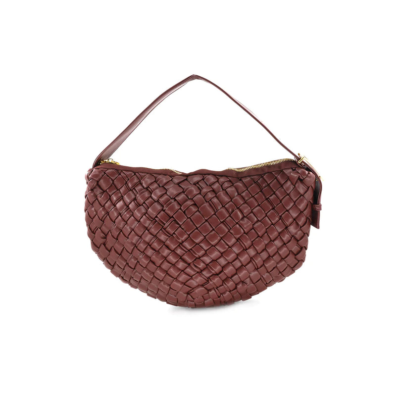 Braided Faux Leather Bum Bag-BC Handbags-Coastal Bloom Boutique, find the trendiest versions of the popular styles and looks Located in Indialantic, FL