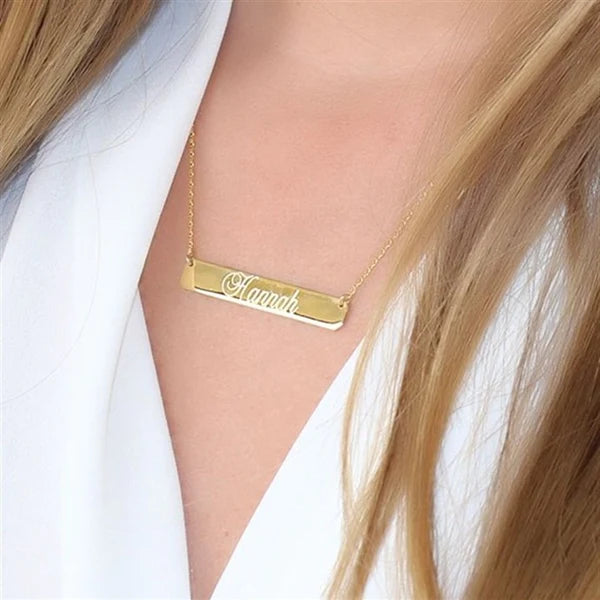 PRE ORDER Sterling Silver Engravable Bar Necklaces-230 Jewelry-Atlanta Jewelers Supply-Coastal Bloom Boutique, find the trendiest versions of the popular styles and looks Located in Indialantic, FL