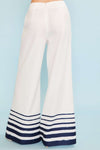 Nautical Stripe Wide Hem Pants-170 Bottoms-Main Strip-Coastal Bloom Boutique, find the trendiest versions of the popular styles and looks Located in Indialantic, FL