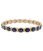 CZ Bangle Bracelet - Sapphire-230 Jewelry-Golden Stella-Coastal Bloom Boutique, find the trendiest versions of the popular styles and looks Located in Indialantic, FL