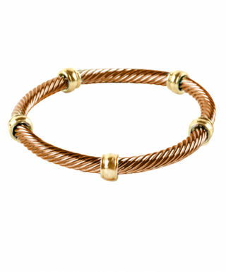 Thin Twisted Elastic Bracelet - Brown-230 Jewelry-GS JEWELRY-Coastal Bloom Boutique, find the trendiest versions of the popular styles and looks Located in Indialantic, FL