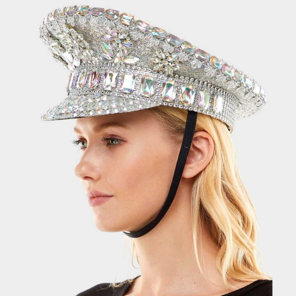 Sequin Studded Bling Hat-260 Other Accessories-Wona Trading-Coastal Bloom Boutique, find the trendiest versions of the popular styles and looks Located in Indialantic, FL