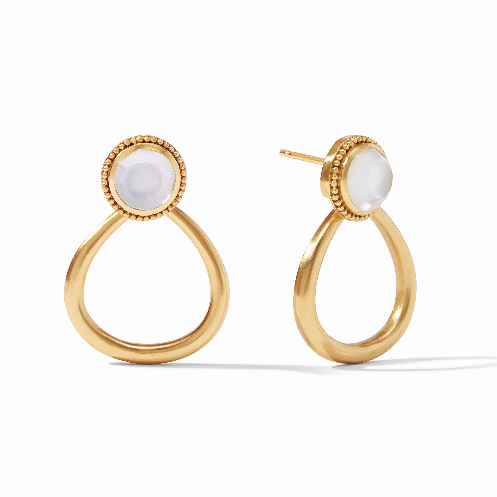 Flora Statement Earring - Clear - Julie Vos-230 Jewelry-Julie Vos-Coastal Bloom Boutique, find the trendiest versions of the popular styles and looks Located in Indialantic, FL