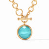 Flora Statement Necklace - Iridescent Bahamian Blue - Julie Vos-230 Jewelry-Julie Vos-Coastal Bloom Boutique, find the trendiest versions of the popular styles and looks Located in Indialantic, FL