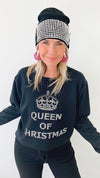 Pre Order - "Queen of Christmas" Custom CB Sweatshirt-130 Long Sleeve Tops-CB-Coastal Bloom Boutique, find the trendiest versions of the popular styles and looks Located in Indialantic, FL