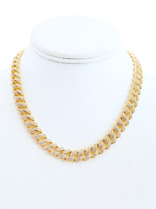 Edge Cuban CZ Necklace - Snap Clasp 8.00mm-230 Jewelry-NYC-Coastal Bloom Boutique, find the trendiest versions of the popular styles and looks Located in Indialantic, FL