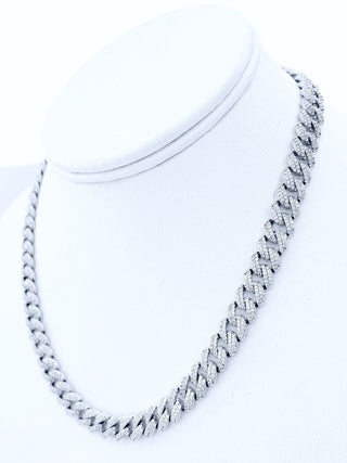Edge Cuban CZ Necklace - Snap Clasp 8.00mm-230 Jewelry-NYC-Coastal Bloom Boutique, find the trendiest versions of the popular styles and looks Located in Indialantic, FL