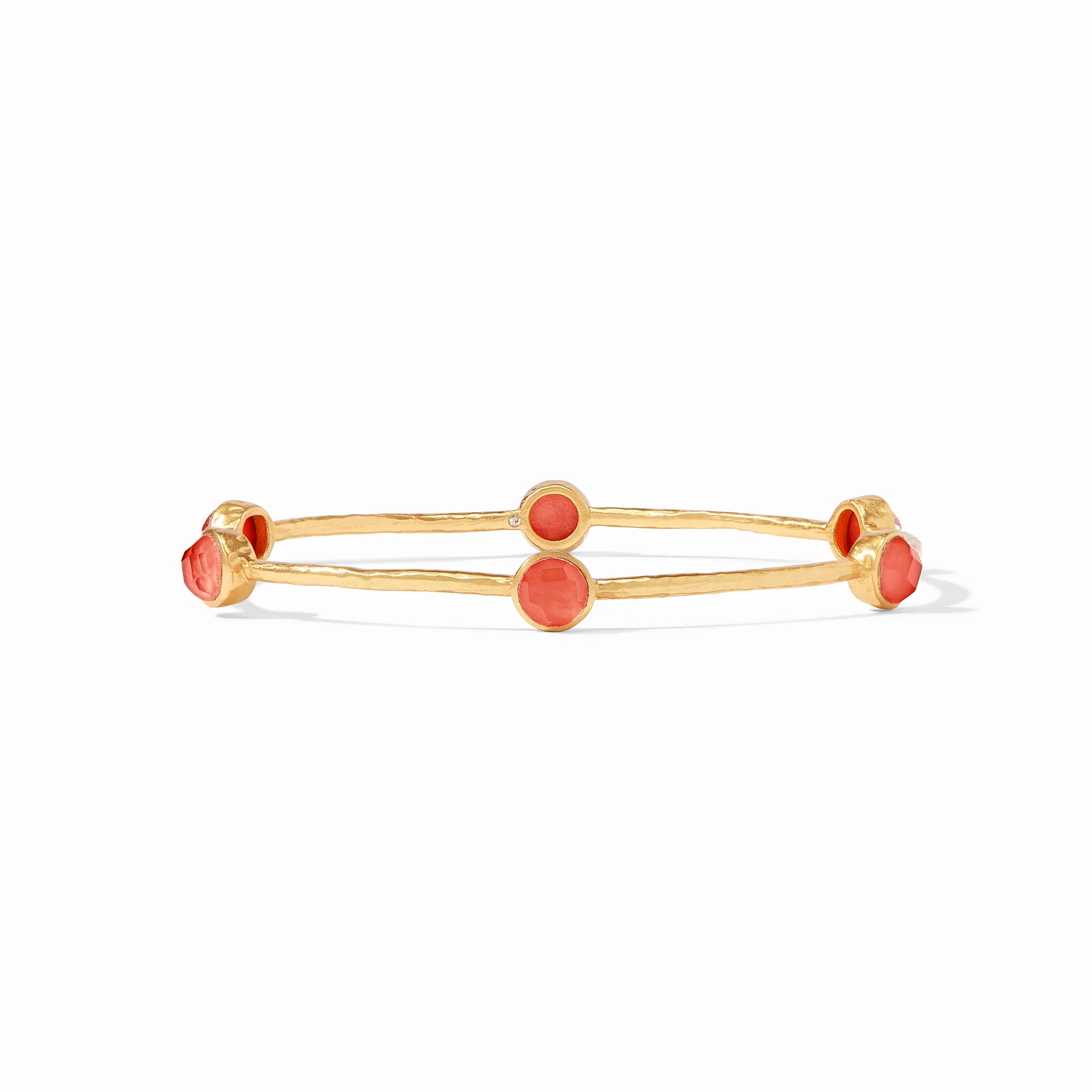 Milano Luxe Bangle Gold - Iridescent Coral - Julie Vos-230 Jewelry-Julie Vos-Coastal Bloom Boutique, find the trendiest versions of the popular styles and looks Located in Indialantic, FL