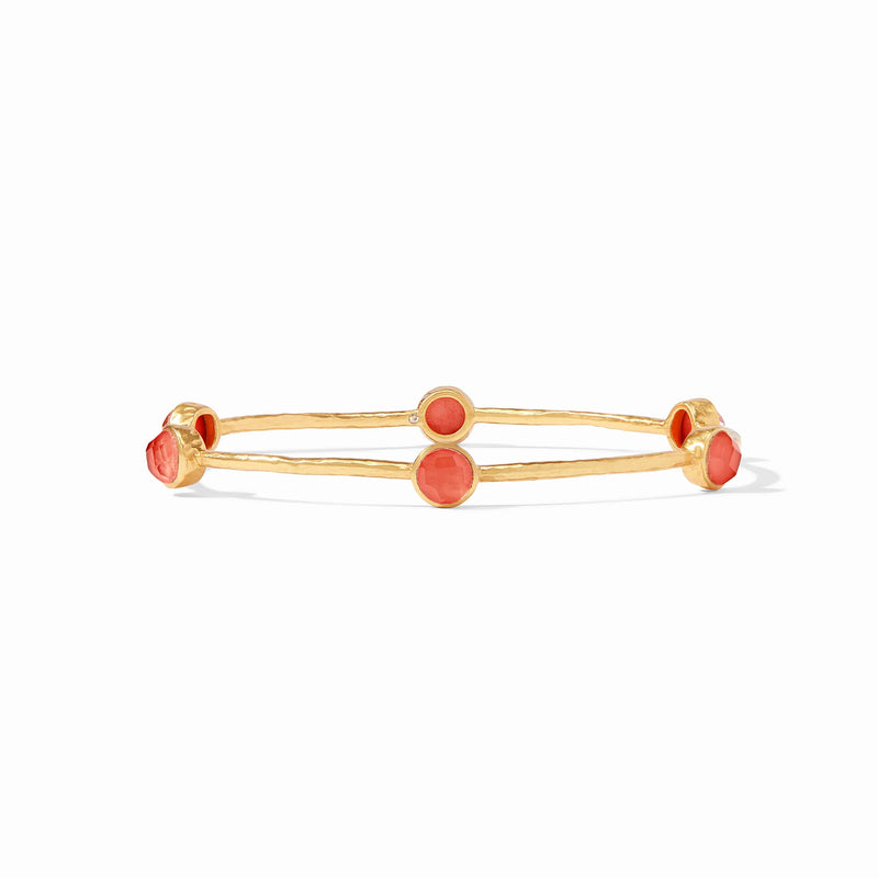 Milano Luxe Bangle Gold - Iridescent Coral - Julie Vos-230 Jewelry-Julie Vos-Coastal Bloom Boutique, find the trendiest versions of the popular styles and looks Located in Indialantic, FL