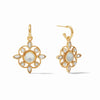 Monaco Hoop & Charm Earring - Clear- Julie Vos-230 Jewelry-Julie Vos-Coastal Bloom Boutique, find the trendiest versions of the popular styles and looks Located in Indialantic, FL