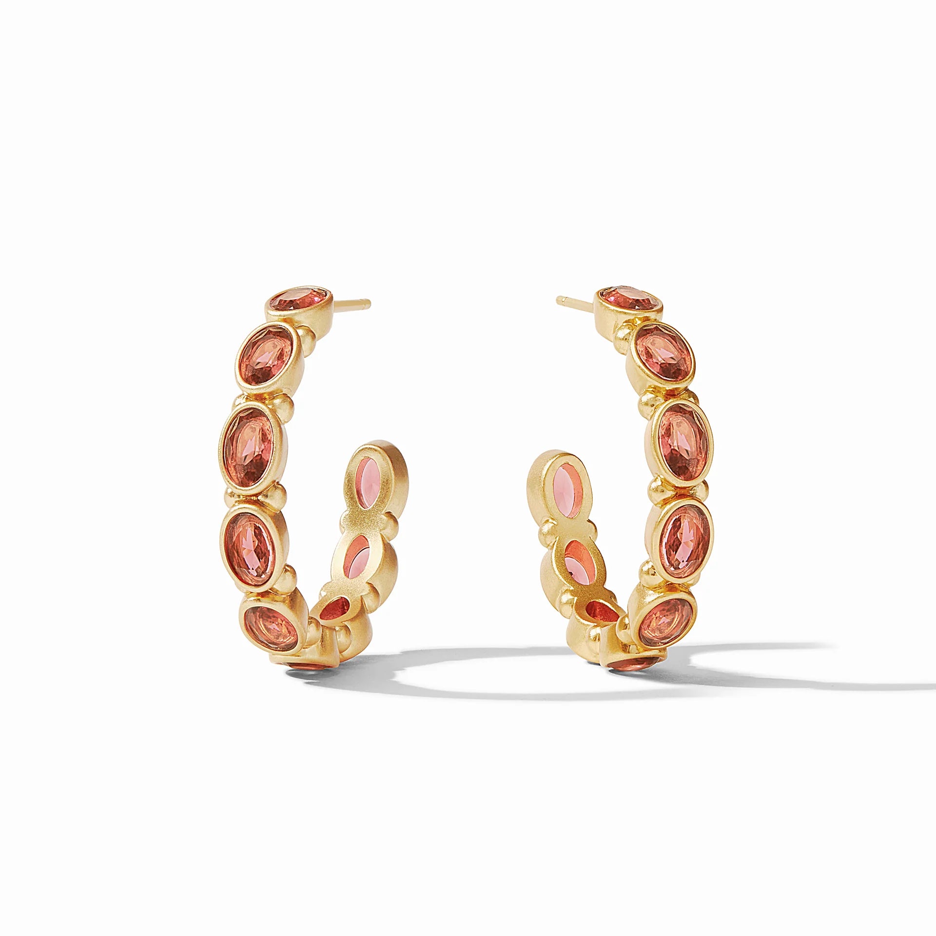 Mykonos Hoop - Julie Vos - Clear Coral-230 Jewelry-Julie Vos-Coastal Bloom Boutique, find the trendiest versions of the popular styles and looks Located in Indialantic, FL