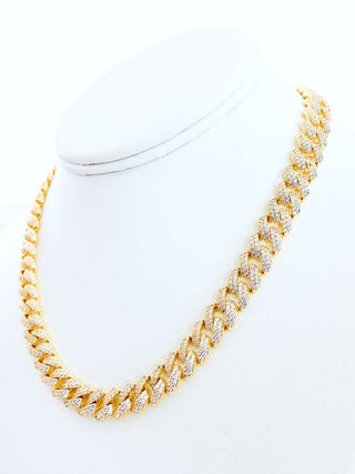 Edge Cuban CZ Necklace - Snap Clasp 8.00mm-230 Jewelry-NYC-Coastal Bloom Boutique, find the trendiest versions of the popular styles and looks Located in Indialantic, FL