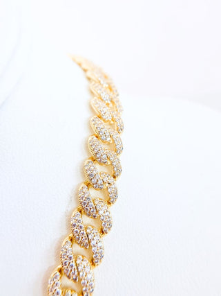 Edge Cuban CZ Necklace - Snap Clasp 8.00mm-230 Jewelry-NYC-Coastal Bloom Boutique, find the trendiest versions of the popular styles and looks Located in Indialantic, FL