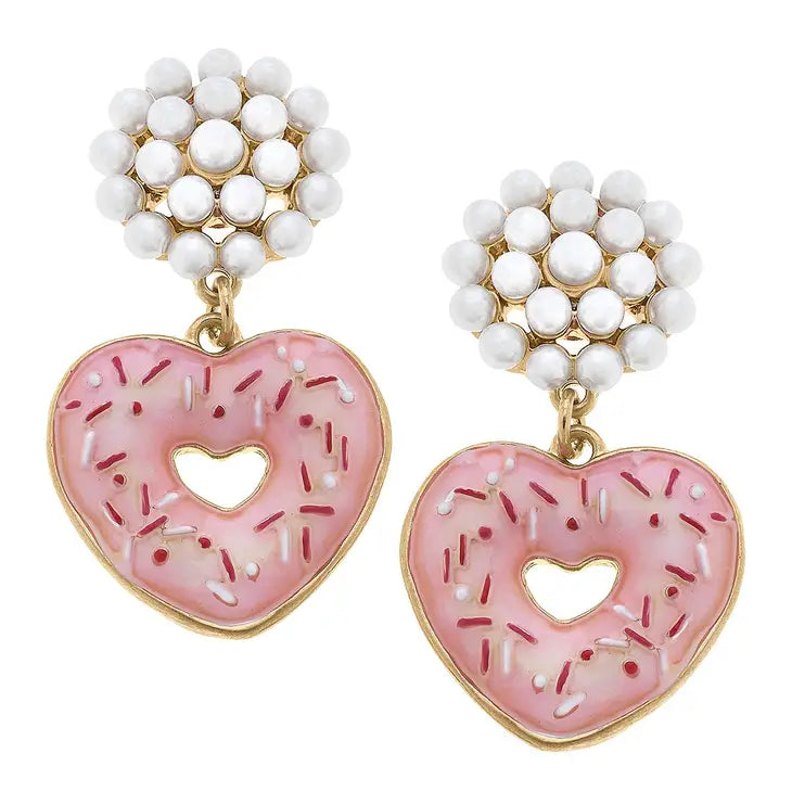 Sprinkle Of Love Earrings - Pink-230 Jewelry-Canvas-Coastal Bloom Boutique, find the trendiest versions of the popular styles and looks Located in Indialantic, FL