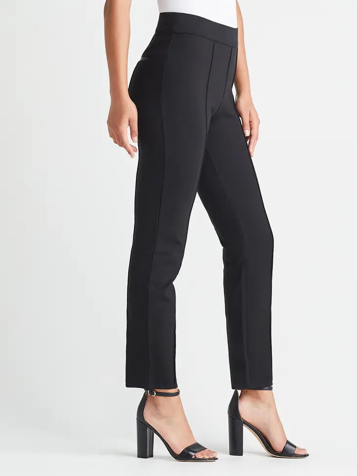 Ponte Slim Straight Leg Pant-170 Bottoms-Yummie-Coastal Bloom Boutique, find the trendiest versions of the popular styles and looks Located in Indialantic, FL