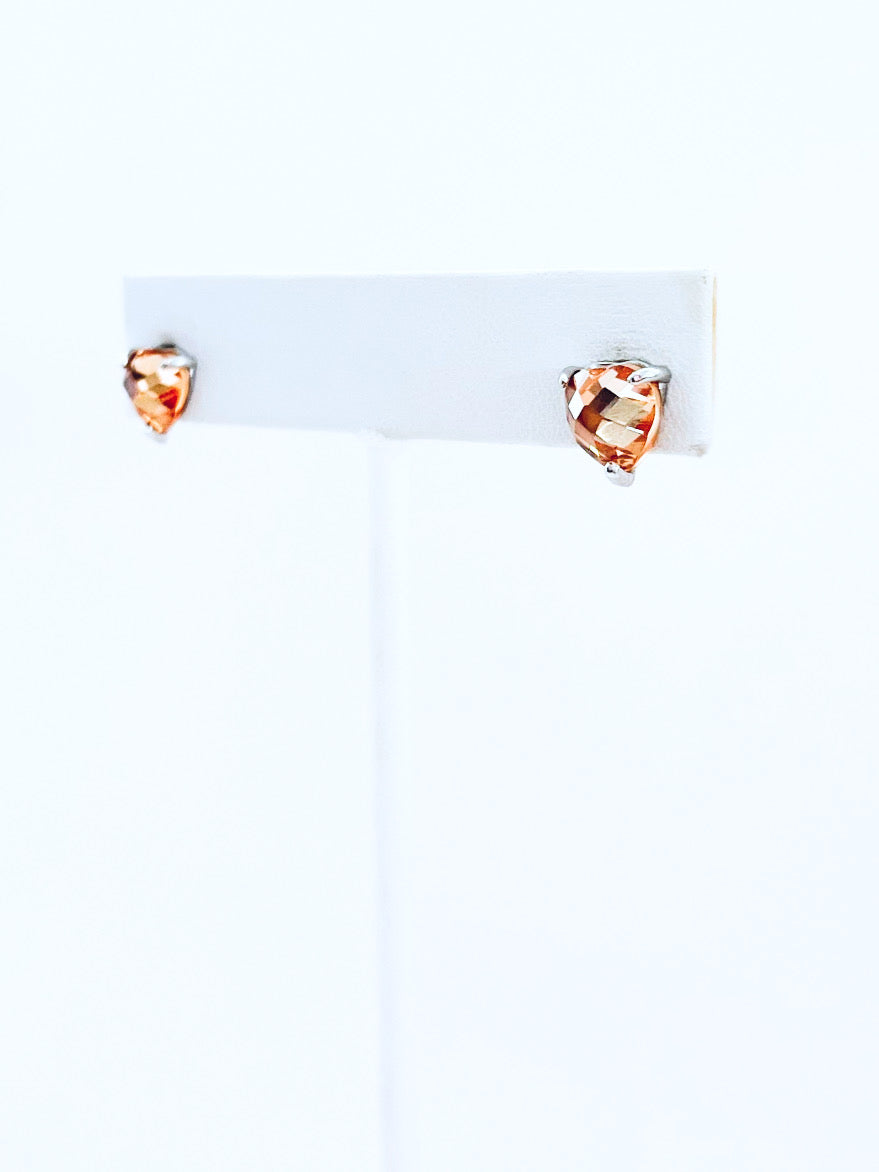 Mini Heart Earrings - Orange-230 Jewelry-NYC-Coastal Bloom Boutique, find the trendiest versions of the popular styles and looks Located in Indialantic, FL