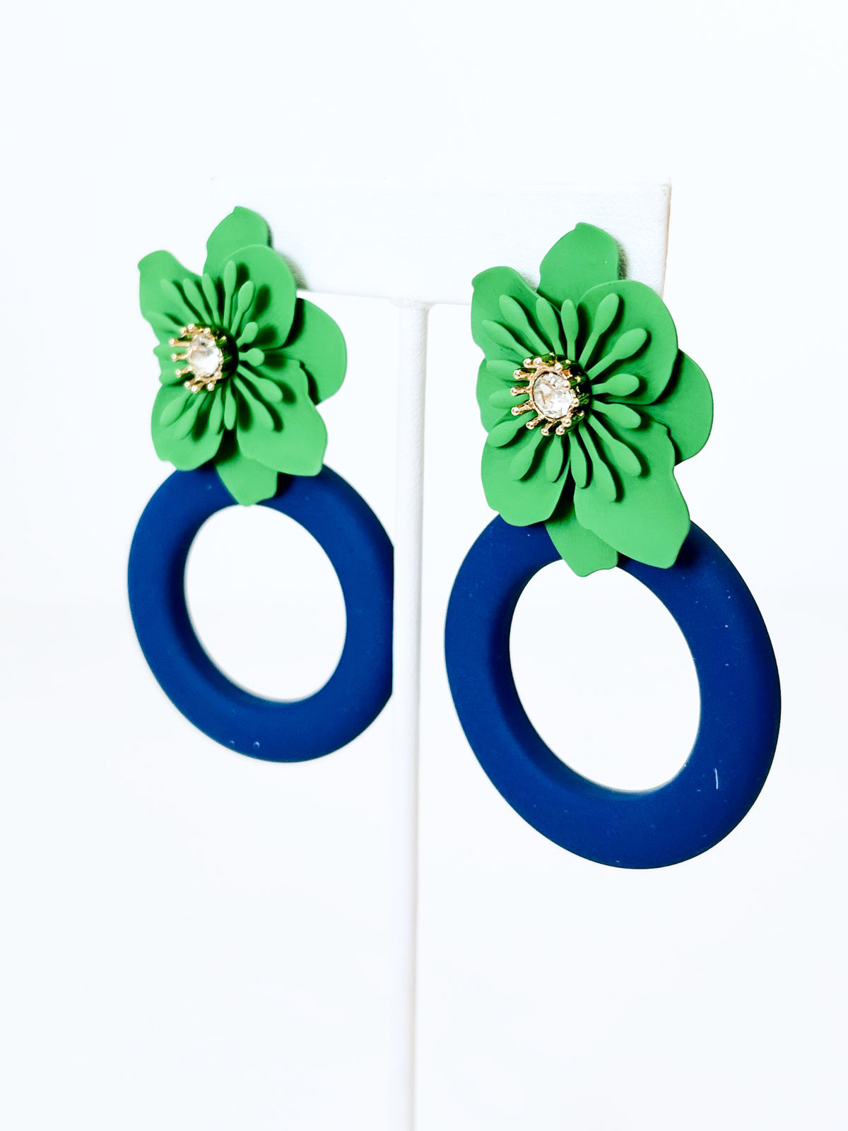 Anemone Flower Earrings - Blue-230 Jewelry-Golden Stella-Coastal Bloom Boutique, find the trendiest versions of the popular styles and looks Located in Indialantic, FL