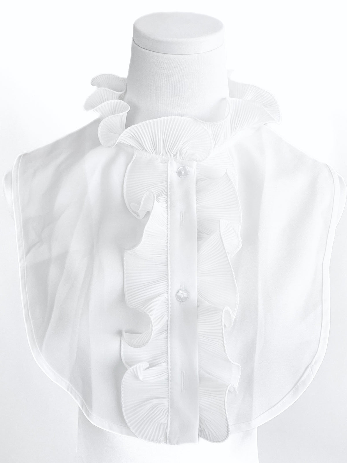 Ruffle Trim Faux Collar-260 Other Accessories-Darling-Coastal Bloom Boutique, find the trendiest versions of the popular styles and looks Located in Indialantic, FL