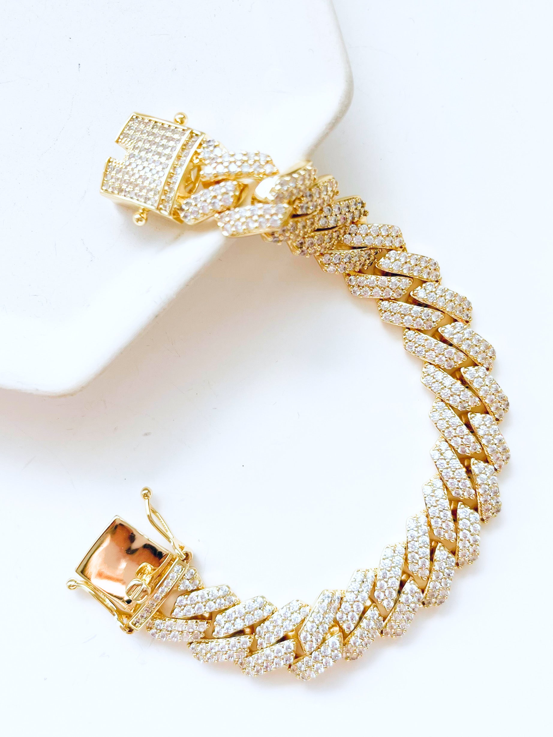 Edge Cuban Cz Bracelet - 14mm-230 Jewelry-NYC-Coastal Bloom Boutique, find the trendiest versions of the popular styles and looks Located in Indialantic, FL