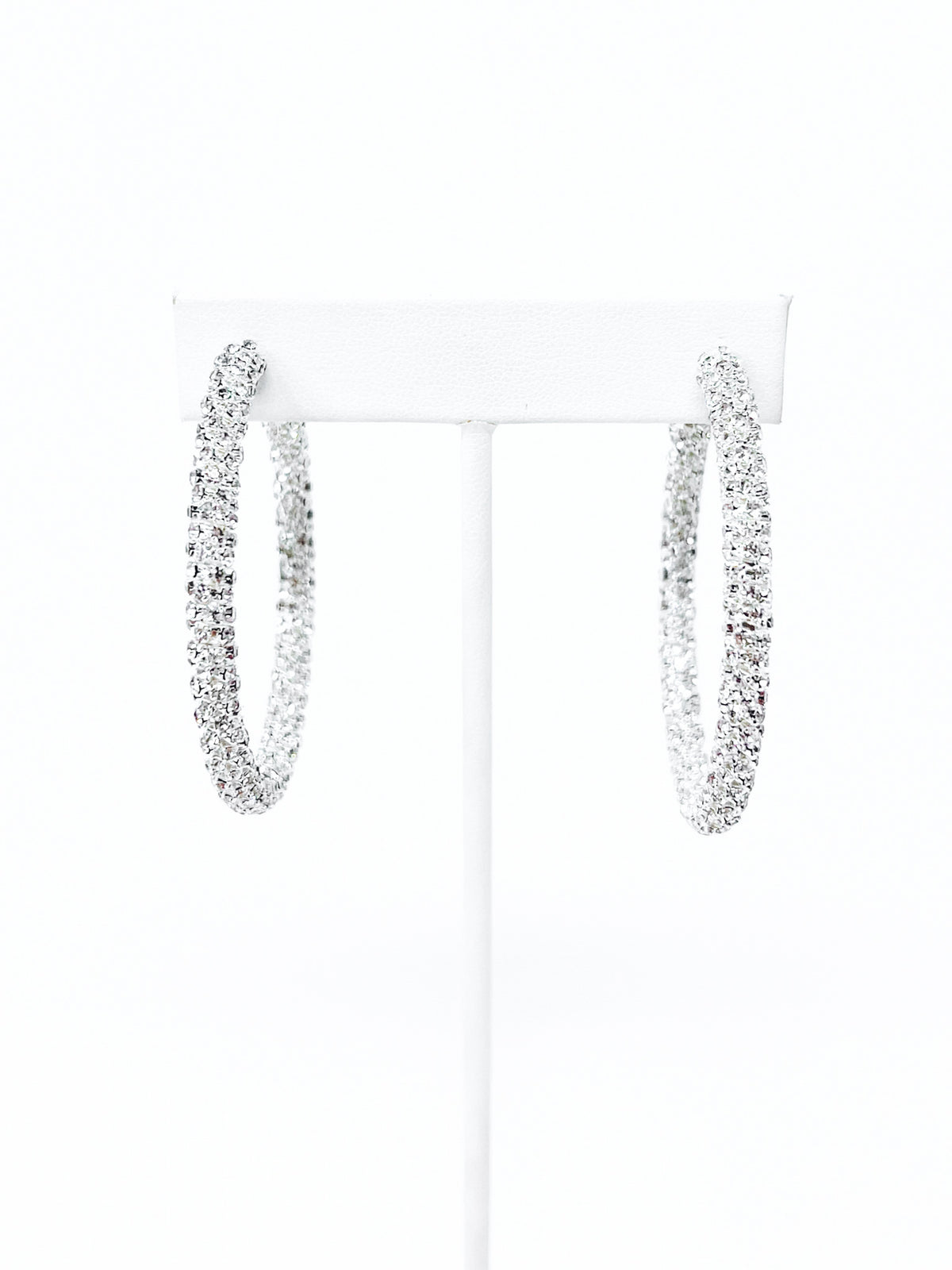 CZ Micropaved Hoop Earrings-230 Jewelry-NYW-Coastal Bloom Boutique, find the trendiest versions of the popular styles and looks Located in Indialantic, FL