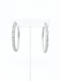 CZ Micropaved Hoop Earrings-230 Jewelry-NYW-Coastal Bloom Boutique, find the trendiest versions of the popular styles and looks Located in Indialantic, FL