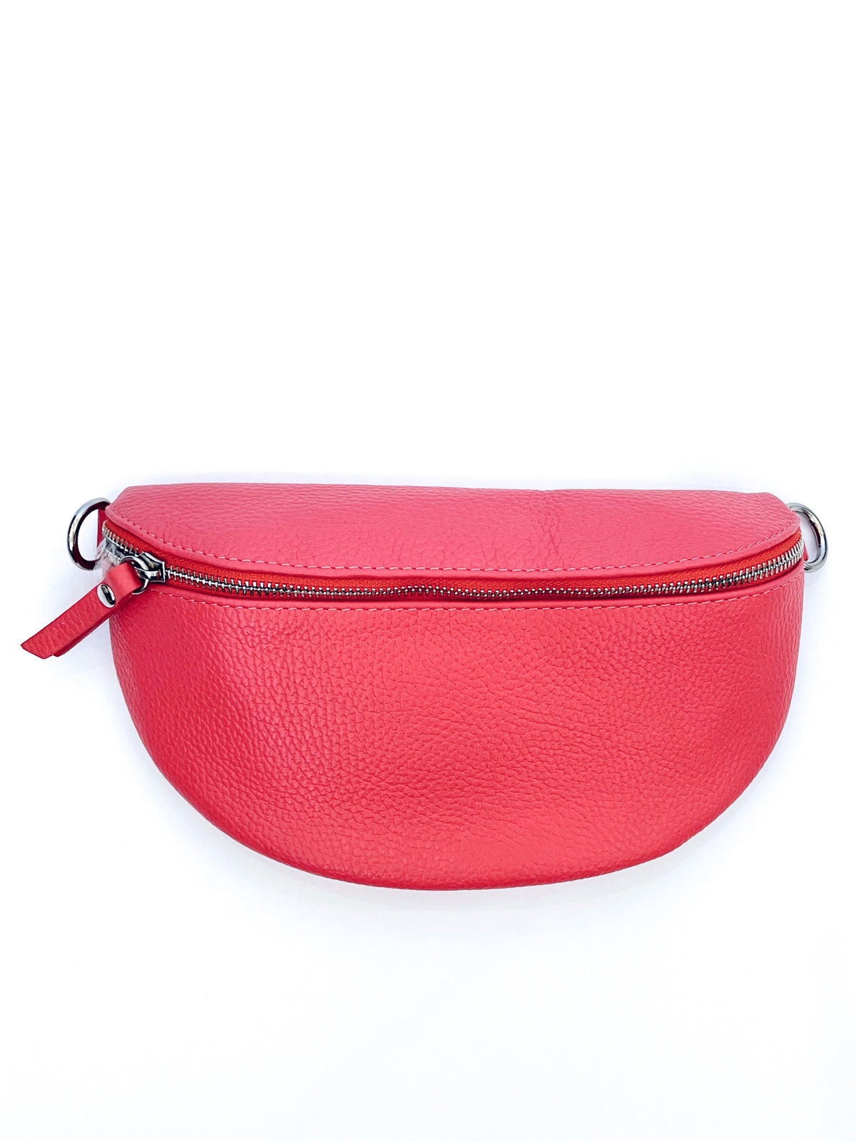 Italian Genuine Leather Bum Bag - Coral-240 Bags-Yolly-Coastal Bloom Boutique, find the trendiest versions of the popular styles and looks Located in Indialantic, FL