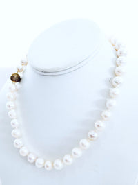 Cream Pearl Magnetic Necklace-230 Jewelry-NYC-Coastal Bloom Boutique, find the trendiest versions of the popular styles and looks Located in Indialantic, FL
