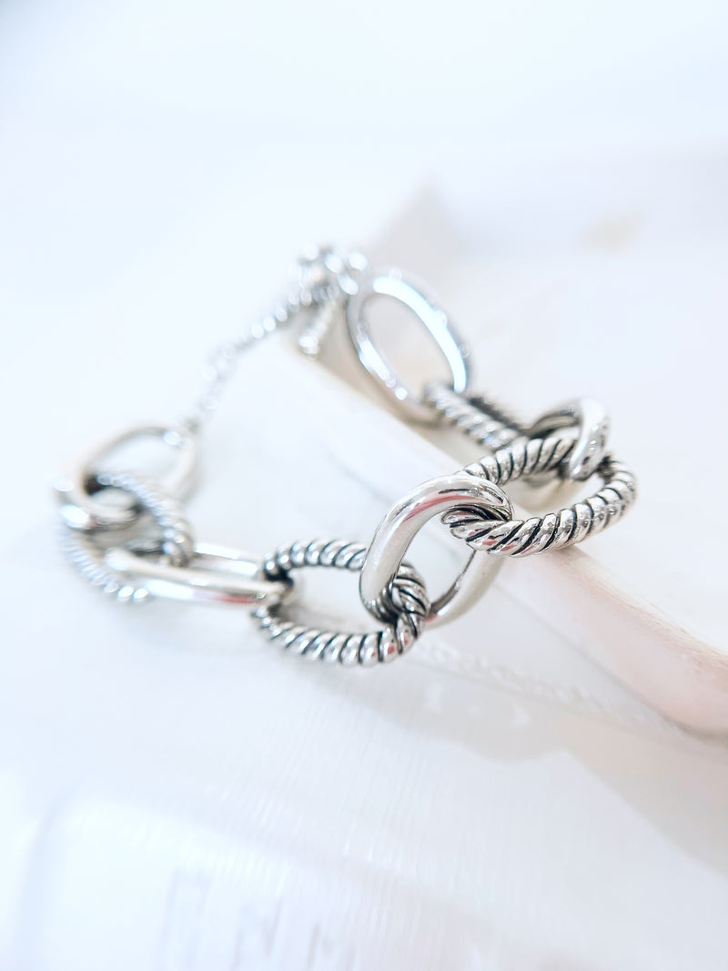 Cable Twist Oval Toggle Bracelet-230 Jewelry-AF Designs/NYC-Coastal Bloom Boutique, find the trendiest versions of the popular styles and looks Located in Indialantic, FL