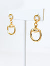 Horsebit Drop Earrings-230 Jewelry-Golden Stella-Coastal Bloom Boutique, find the trendiest versions of the popular styles and looks Located in Indialantic, FL
